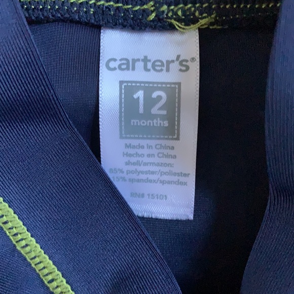 3/$10 - Carter’s Rashguard - size 12 months - Picture 3 of 3